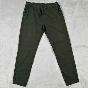 Men's XL Green Tapered Joggers Sweatpants Drawstring Pockets Good Man Brand